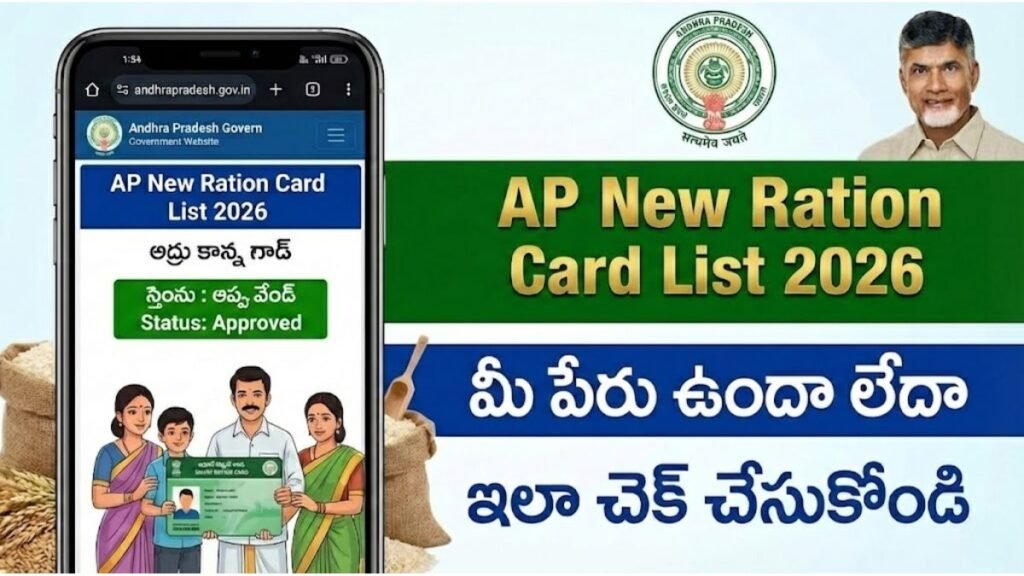 AP New Ration Card List 2026 విడుదల – మీ పేరు ఉందా లేదా ఇలా చెక్ చేసుకోండి