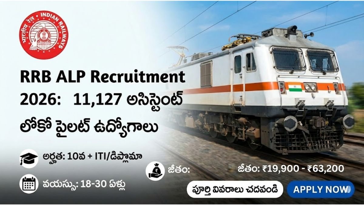Railway Jobs 2026 RRB ALP 11127 jobs Apply Online