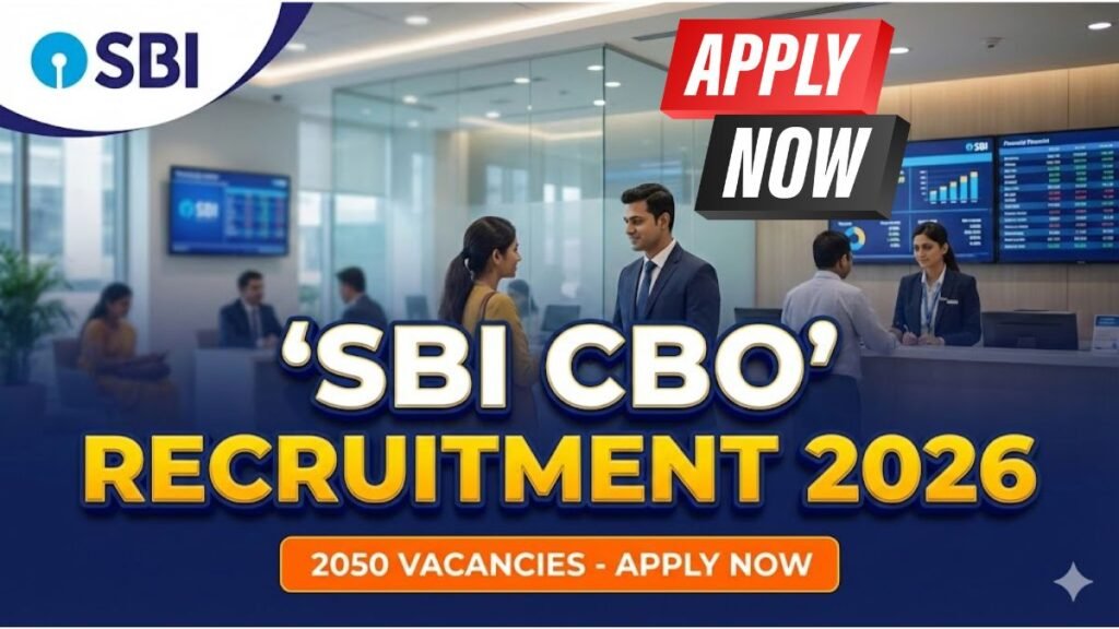 తెలుగు భాష వస్తే చాలు..SBI గ్రామీణ బ్యాంకులో CBO నోటిఫికేషన్ వచ్చేసింది | SBI CBO Recruitment 2026 2 SBI CBO Recruitment 2026