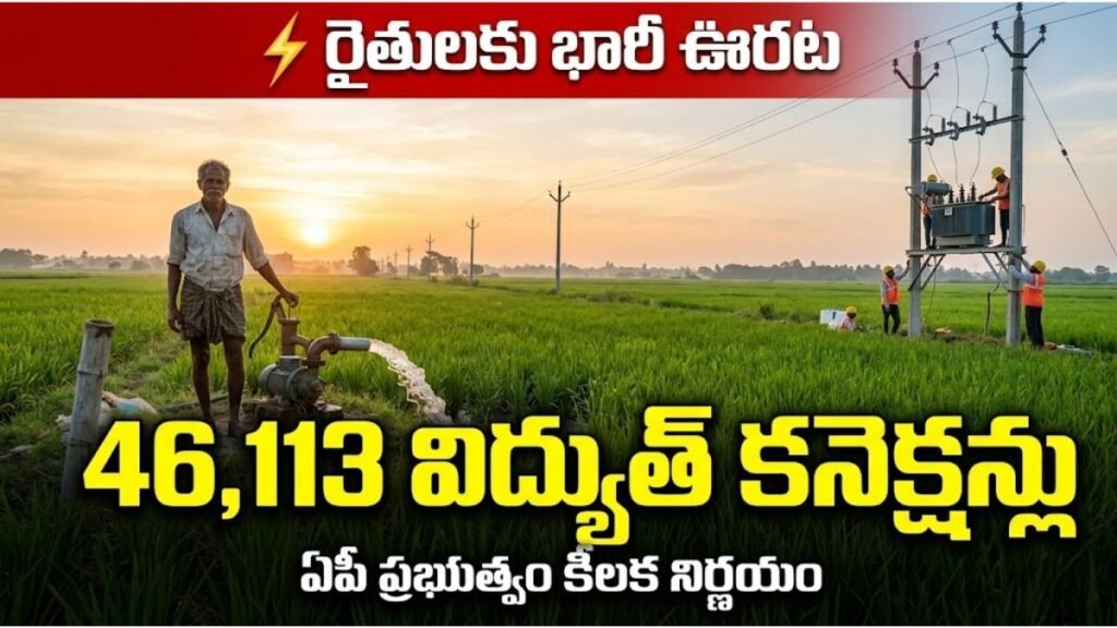 AP Agriculture Power Connections: ఏపీ రైతులకు గుడ్ న్యూస్: 46,113 కొత్త విద్యుత్ కనెక్షన్లకు అనుమతి! 3 AP Agriculture Power Connections New Sanction News